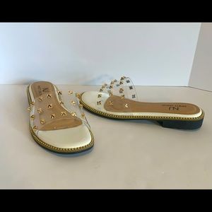Ninety Union Carly Clear Studded Sandal